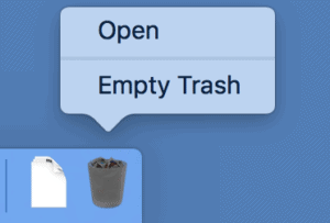 empty trash mac